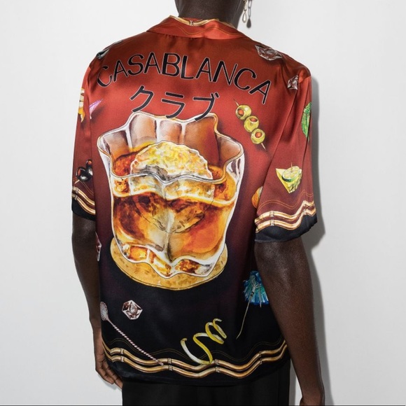 Casablanca Other - Casablanca Club Sunset-print silk shirt